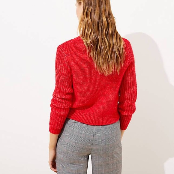 NWT CROPPED TURTLENECK CABLE SWEATER - Picture 4 of 6